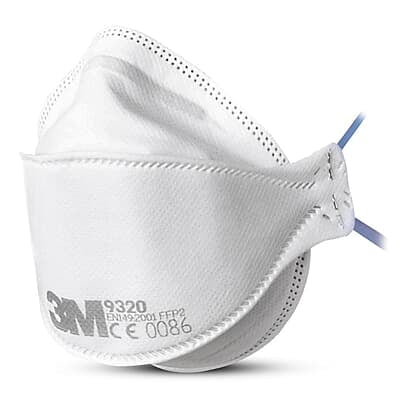 3M™ Aura™ Particulate Respirators FFP2 3M 9320 Unvalved