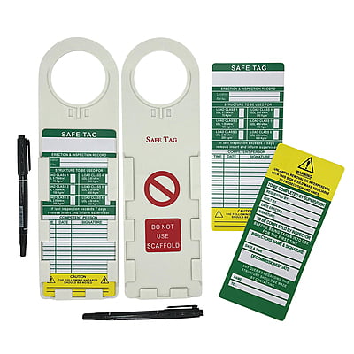 Scafolding tag 10pcs with 2 marker