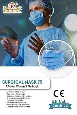 Disposable Face Mask 3Ply 50pcs/pkt, Empiral