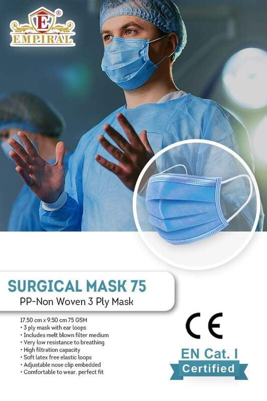 Disposable Face Mask 3Ply 50pcs/pkt, Empiral Disposable Face Mask 3Ply 50pcs/pkt, Empiral