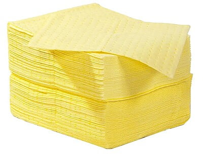 Absorbent Pad 15" x 17" Oil / Chemical Pack of 100s
