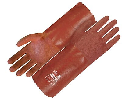 Chemical Resistant Gloves Pvc Coating with granular, Gorilla Shield II
