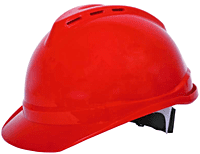 Safety Helmet Ventilated With Textile Rachet Suspension Ameriza