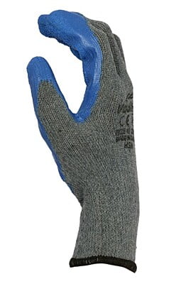 Latex coated gloves grey & blue Vaultex Latex coated gloves grey & blue Vaultex