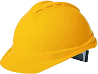 Safety Helmet Ventilated With Textile Rachet Suspension Ameriza